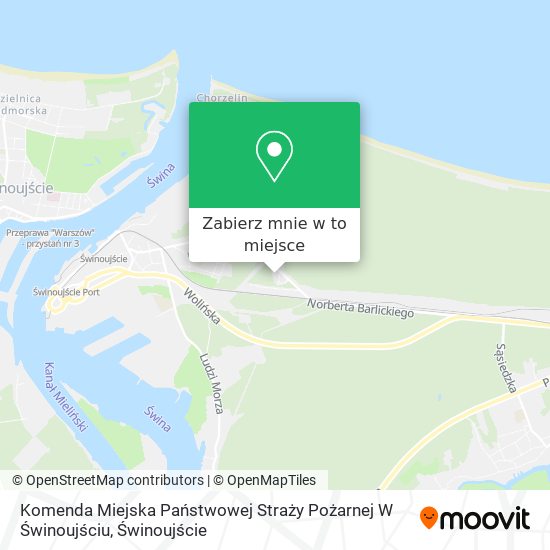 Mapa Komenda Miejska Państwowej Straży Pożarnej W Świnoujściu