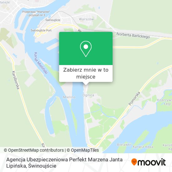Mapa Agencja Ubezpieczeniowa Perfekt Marzena Janta Lipińska