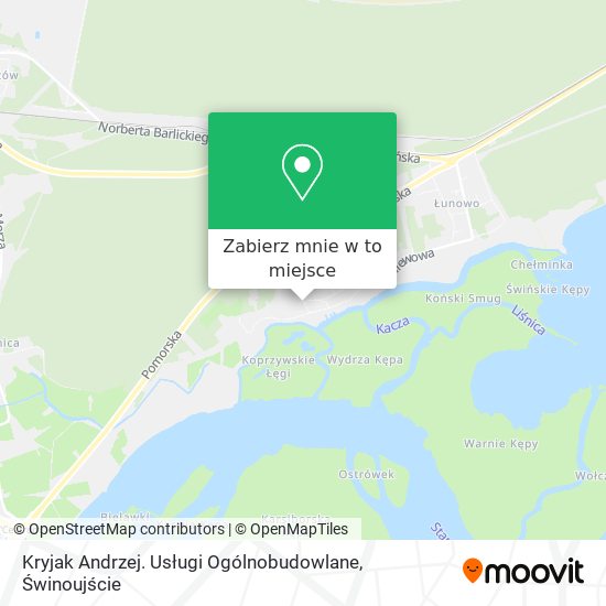 Mapa Kryjak Andrzej. Usługi Ogólnobudowlane