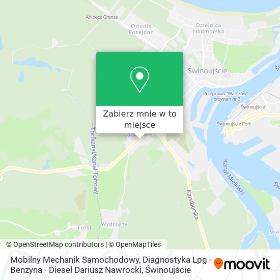 Mapa Mobilny Mechanik Samochodowy, Diagnostyka Lpg - Benzyna - Diesel Dariusz Nawrocki