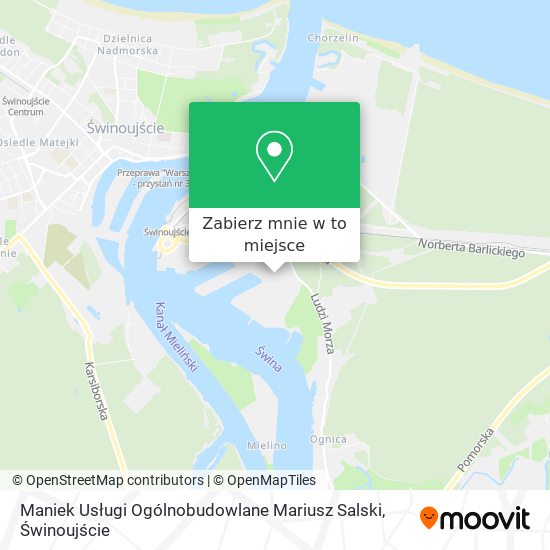 Mapa Maniek Usługi Ogólnobudowlane Mariusz Salski