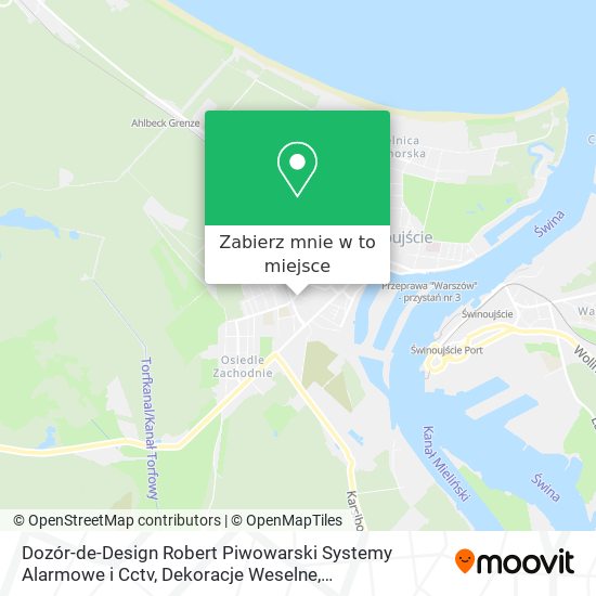 Mapa Dozór-de-Design Robert Piwowarski Systemy Alarmowe i Cctv, Dekoracje Weselne, Okolicznościowe