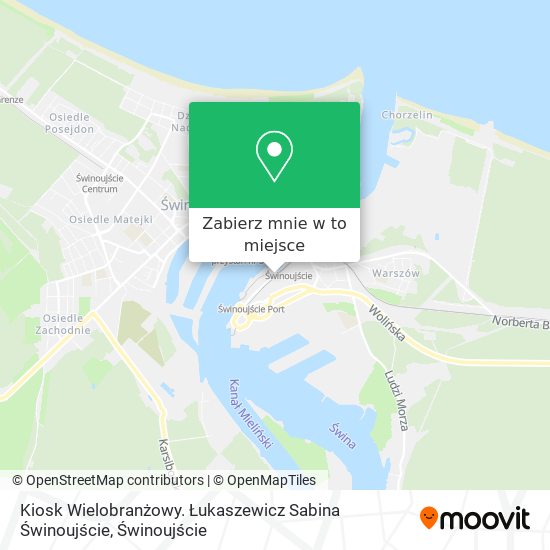 Mapa Kiosk Wielobranżowy. Łukaszewicz Sabina Świnoujście