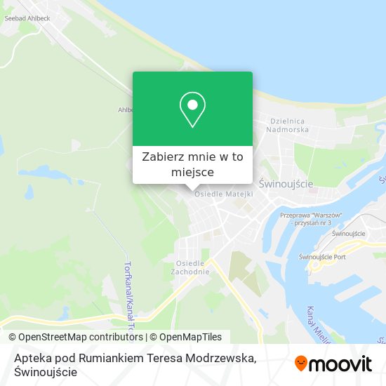 Mapa Apteka pod Rumiankiem Teresa Modrzewska