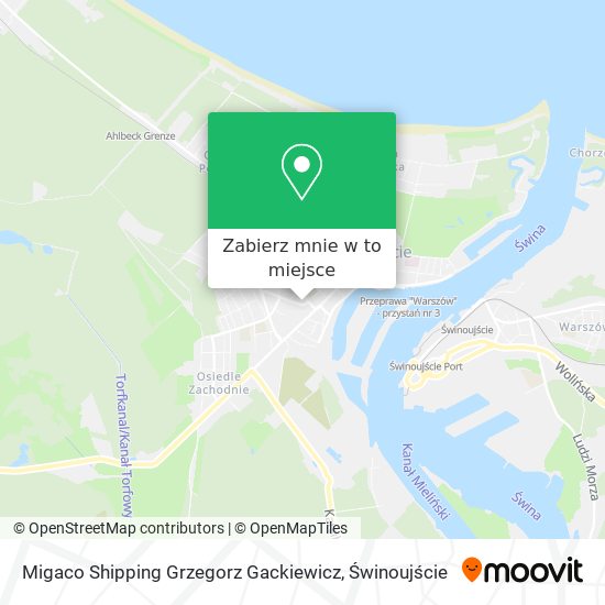 Mapa Migaco Shipping Grzegorz Gackiewicz