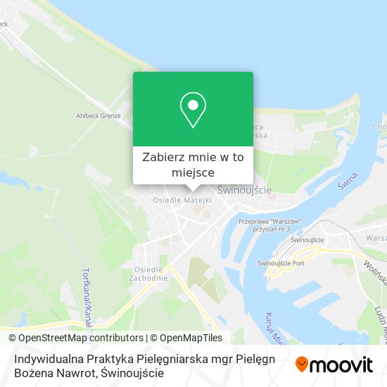 Mapa Indywidualna Praktyka Pielęgniarska mgr Pielęgn Bożena Nawrot