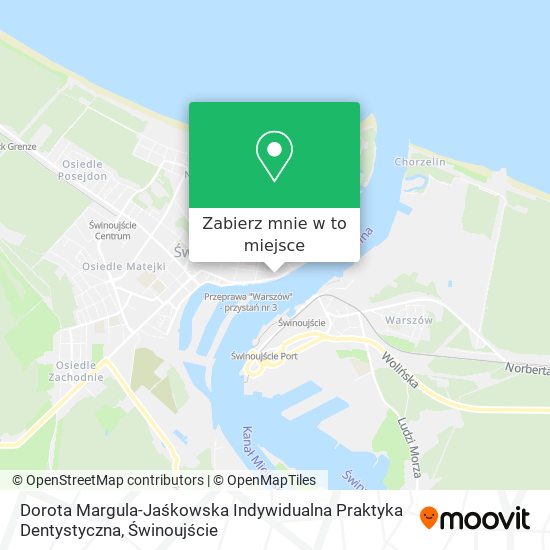 Mapa Dorota Margula-Jaśkowska Indywidualna Praktyka Dentystyczna