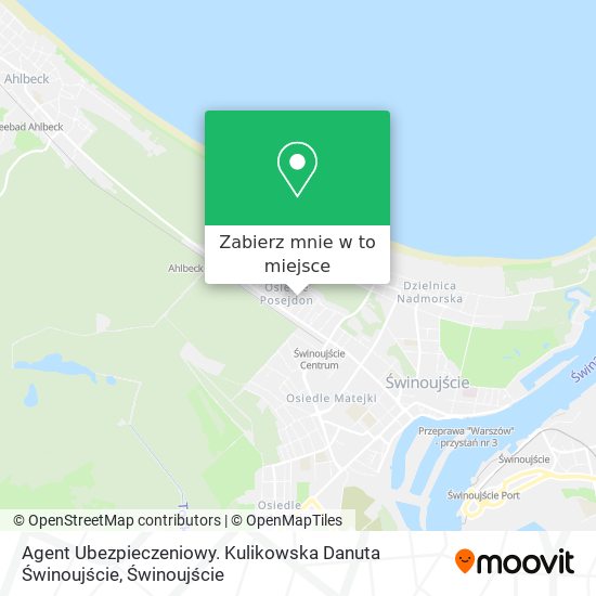 Mapa Agent Ubezpieczeniowy. Kulikowska Danuta Świnoujście