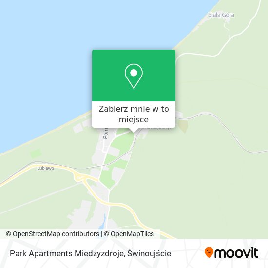 Mapa Park Apartments Miedzyzdroje