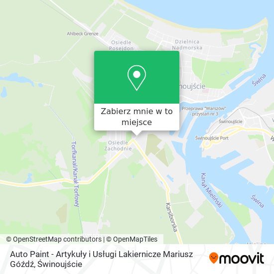 Mapa Auto Paint - Artykuły i Usługi Lakiernicze Mariusz Góźdź