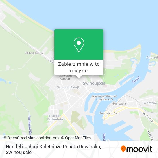 Mapa Handel i Usługi Kaletnicze Renata Rówińska