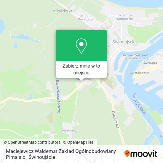 Mapa Maciejewicz Waldemar Zakład Ogólnobudowlany Pima s.c.