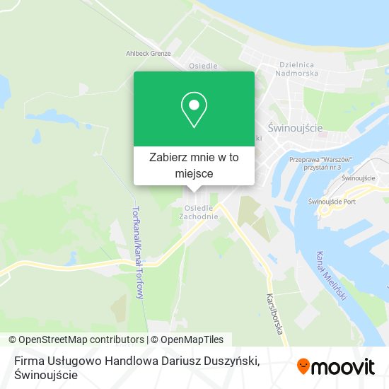 Mapa Firma Usługowo Handlowa Dariusz Duszyński