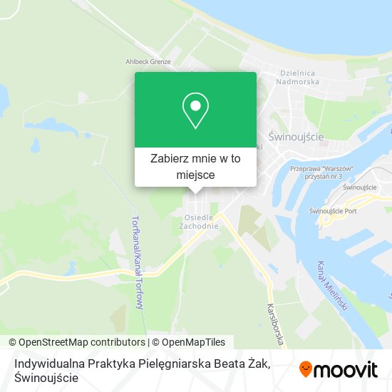 Mapa Indywidualna Praktyka Pielęgniarska Beata Żak