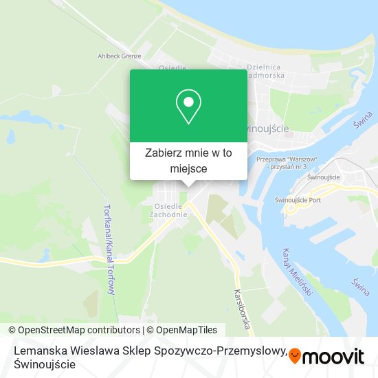 Mapa Lemanska Wieslawa Sklep Spozywczo-Przemyslowy