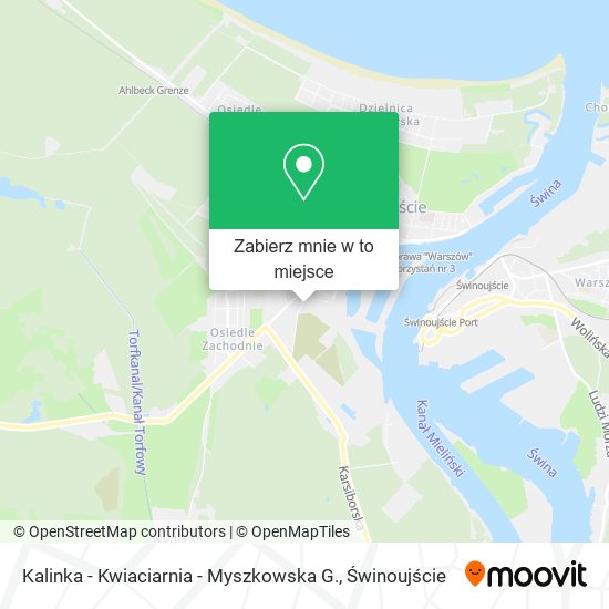 Mapa Kalinka - Kwiaciarnia - Myszkowska G.