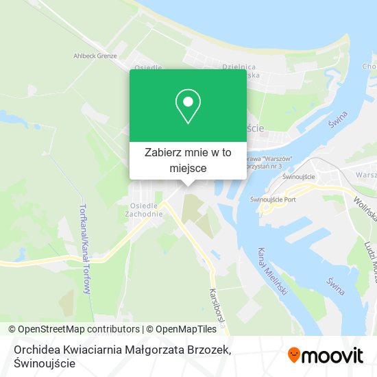 Mapa Orchidea Kwiaciarnia Małgorzata Brzozek