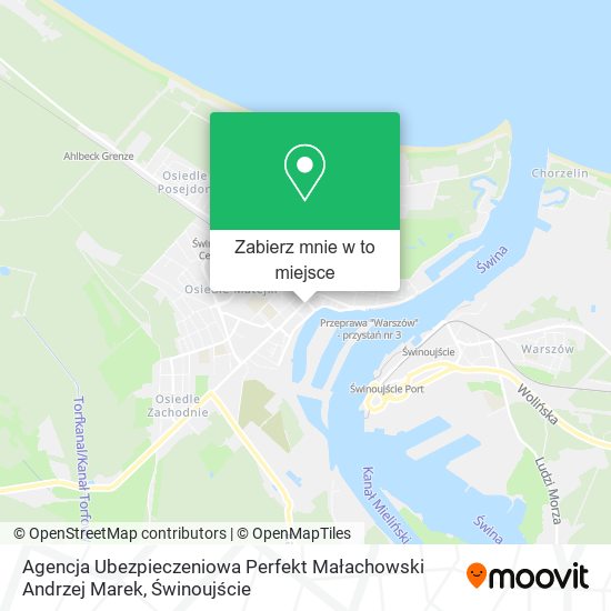 Mapa Agencja Ubezpieczeniowa Perfekt Małachowski Andrzej Marek