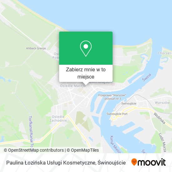Mapa Paulina Łozińska Usługi Kosmetyczne