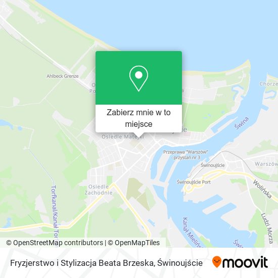 Mapa Fryzjerstwo i Stylizacja Beata Brzeska