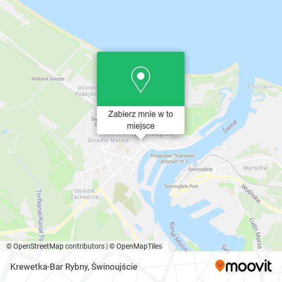Mapa Krewetka-Bar Rybny