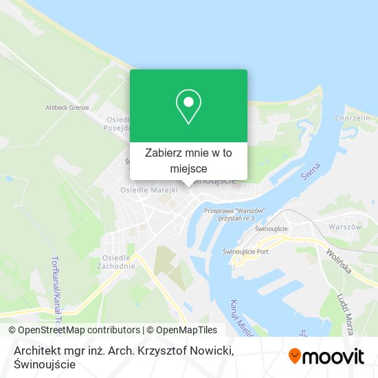 Mapa Architekt mgr inż. Arch. Krzysztof Nowicki