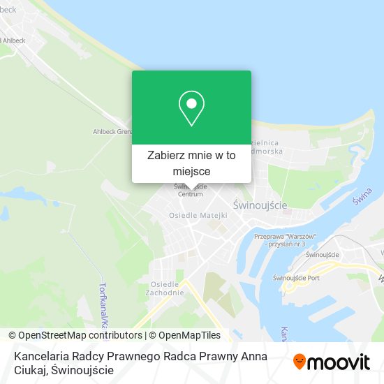 Mapa Kancelaria Radcy Prawnego Radca Prawny Anna Ciukaj