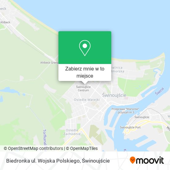 Mapa Biedronka ul. Wojska Polskiego
