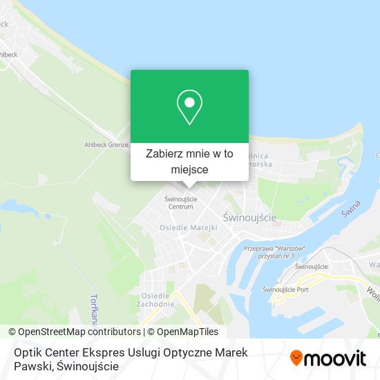 Mapa Optik Center Ekspres Uslugi Optyczne Marek Pawski