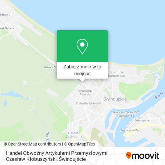 Mapa Handel Obwoźny Artykułami Przemysłowymi Czesław Kłobuszyński