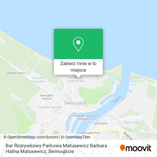 Mapa Bar Rozrywkowy Parkowa Matusewicz Barbara Halina Matusewicz