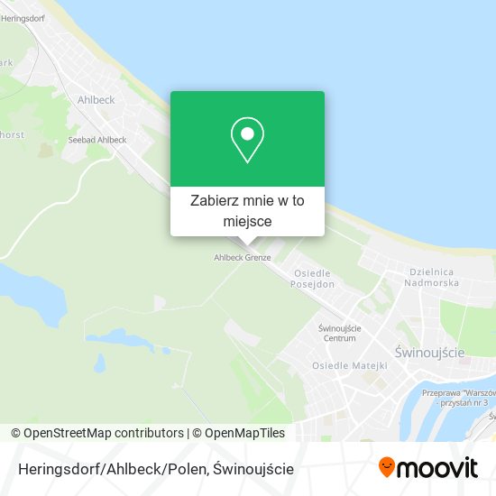 Mapa Heringsdorf/Ahlbeck/Polen