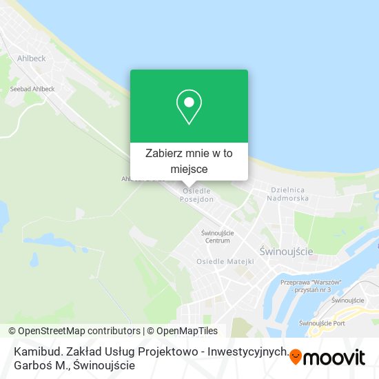 Mapa Kamibud. Zakład Usług Projektowo - Inwestycyjnych. Garboś M.