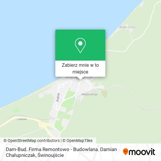 Mapa Dam-Bud. Firma Remontowo - Budowlana. Damian Chałupniczak