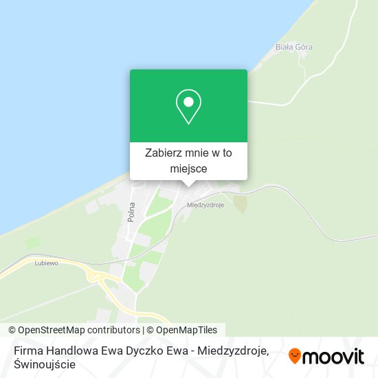 Mapa Firma Handlowa Ewa Dyczko Ewa - Miedzyzdroje