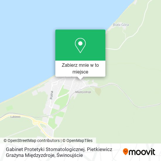 Mapa Gabinet Protetyki Stomatologicznej. Pietkiewicz Grażyna Międzyzdroje