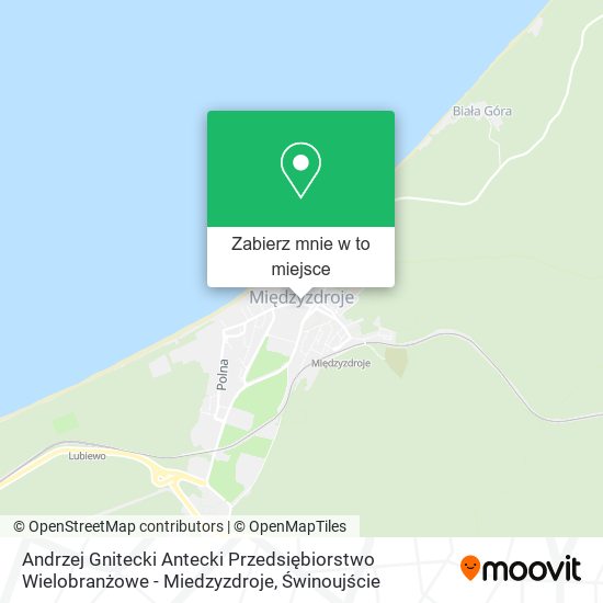 Mapa Andrzej Gnitecki Antecki Przedsiębiorstwo Wielobranżowe - Miedzyzdroje
