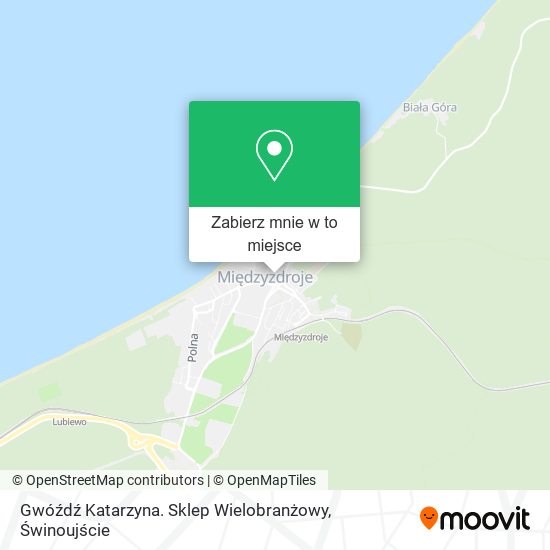 Mapa Gwóźdź Katarzyna. Sklep Wielobranżowy