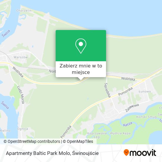Mapa Apartmenty Baltic Park Molo