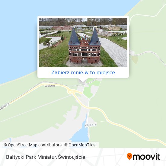 Mapa Bałtycki Park Miniatur