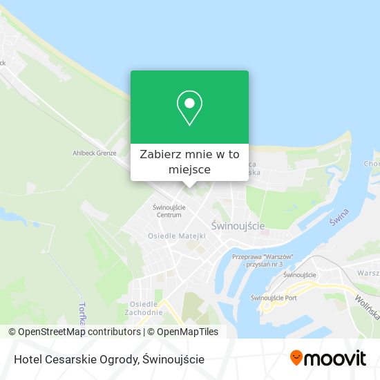 Mapa Hotel Cesarskie Ogrody