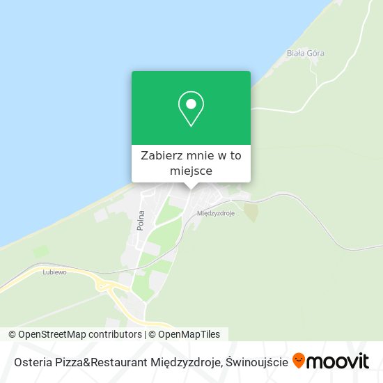 Mapa Osteria Pizza&Restaurant Międzyzdroje