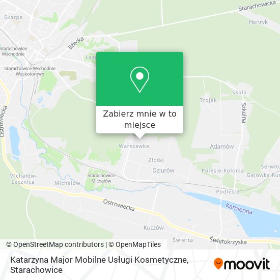 Mapa Katarzyna Major Mobilne Usługi Kosmetyczne