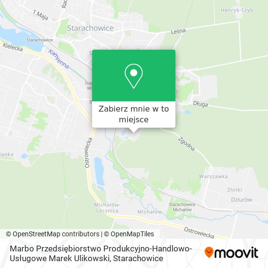 Mapa Marbo Przedsiębiorstwo Produkcyjno-Handlowo-Usługowe Marek Ulikowski