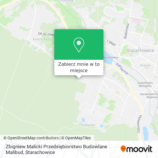 Mapa Zbigniew Malicki Przedsiębiorstwo Budowlane Malibud