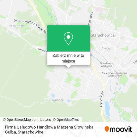 Mapa Firma Usługowo Handlowa Marzena Słowińska Gulba