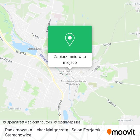Mapa Radzimowska- Lekar Małgorzata - Salon Fryzjerski