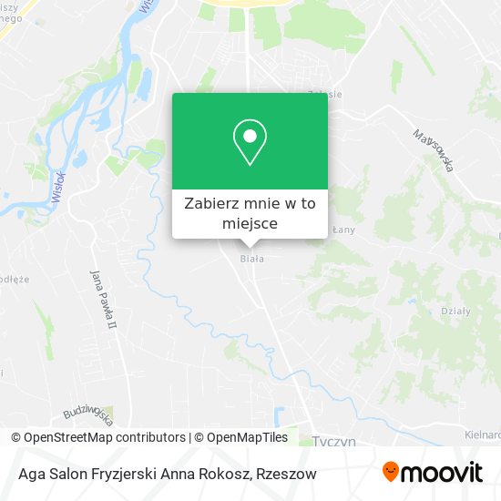 Mapa Aga Salon Fryzjerski Anna Rokosz
