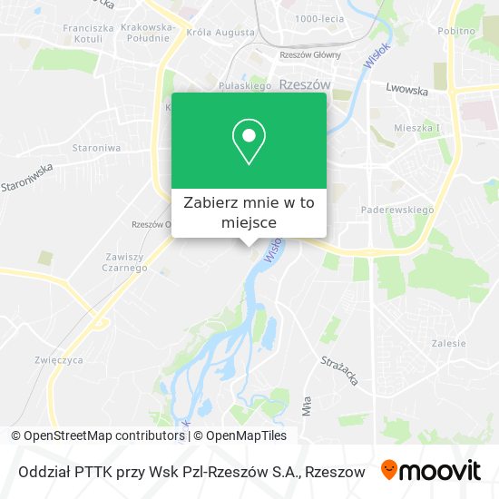 Mapa Oddział PTTK przy Wsk Pzl-Rzeszów S.A.