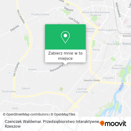 Mapa Czenczek Waldemar. Przedsiębiorstwo Interaktywne